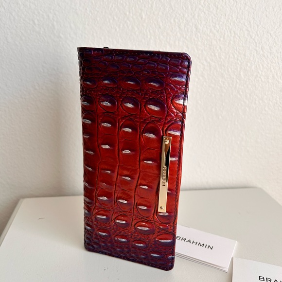 Brahmin Ady Dawning Ombré All Over Genuine Leather Wallet NWT - Picture 8 of 10